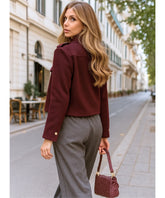 Comprar jaqueta feminina lã botões dourados militar alfaiataria elegante trabalho social inverno promoção ZARA